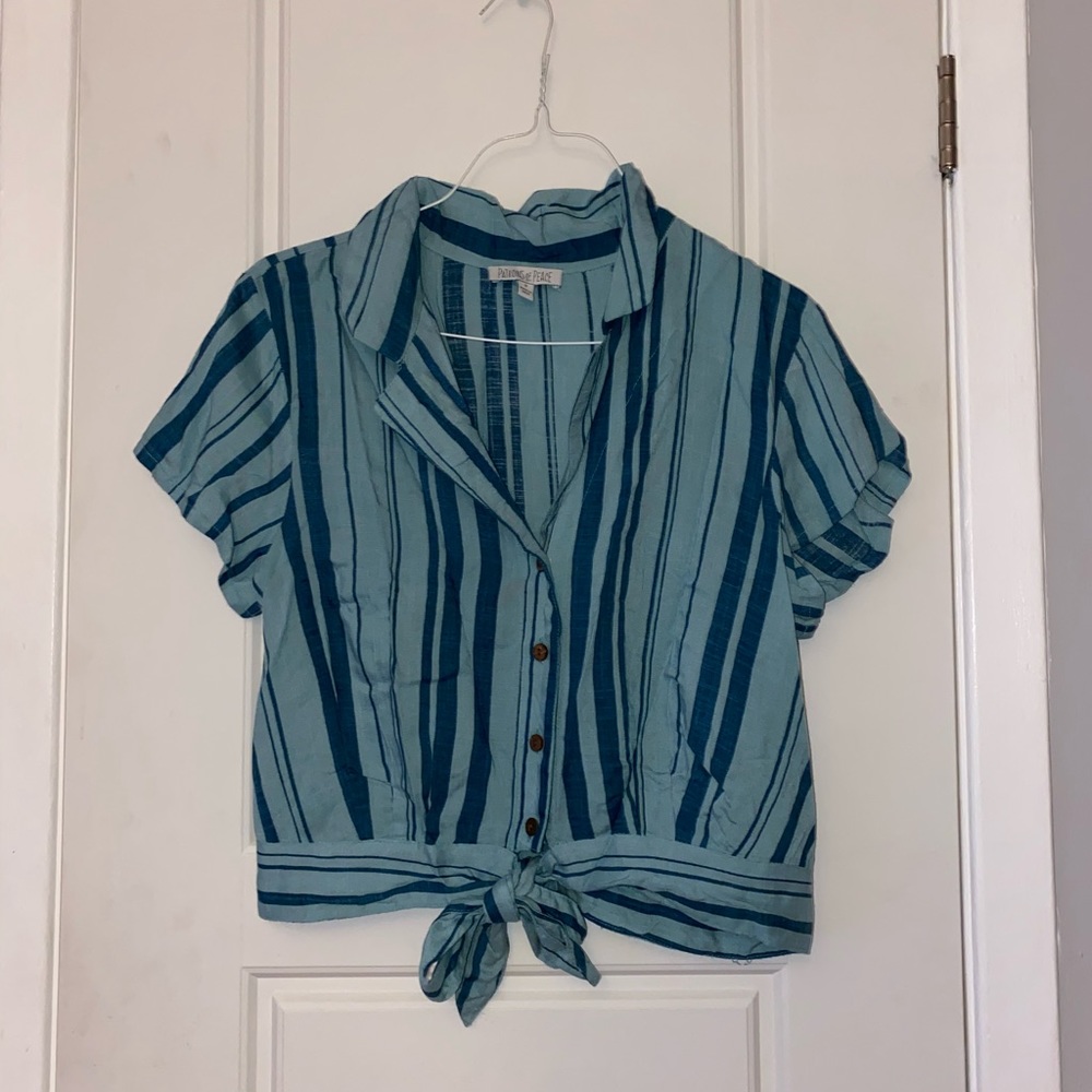 Stripped Button Down Shirt